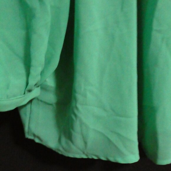H&M | size 8 | Green Sheer Long Sleeve Button-Up Blouse | NWOT - Picture 15 of 16